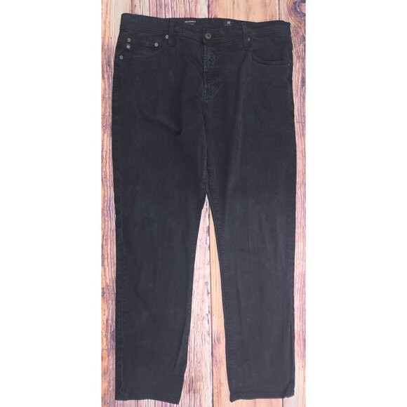 AG Adriano Goldschmeid Everett Slim Mens Jeans 38x32 Black - Picture 1 of 9